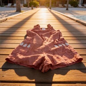 Wonder Nation Orange Dress with Embroidery